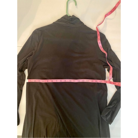 AB Studio. Faux Layered Look. Long Sleeve ‘sweater over’ Sequined Gray ‘Blouse’ - Picture 4 of 13